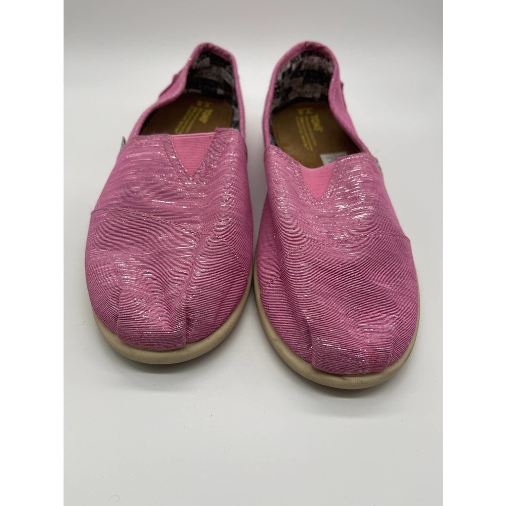 TOMS Pink Flat Shoes- Size Y6